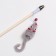 Teaser - fishing rod "mouse with a bell" on a wooden stick