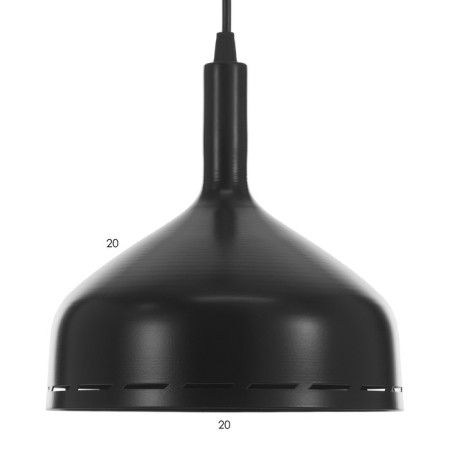 Lamp Bayerlux Klon 1 1x40W E14 Black 20.5x20.5x82cm-4