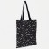 Shoper is bilateral, without fastening, external pocket, black color