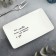Ceramic "Love" dish, 20.5 x 12.5 x 1.8 cm, white color