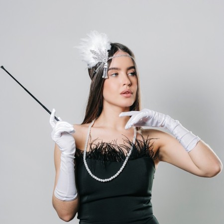 New Year's carnival set "Party", (bandage+beads+gloves+mouthpiece), for the New Year-13