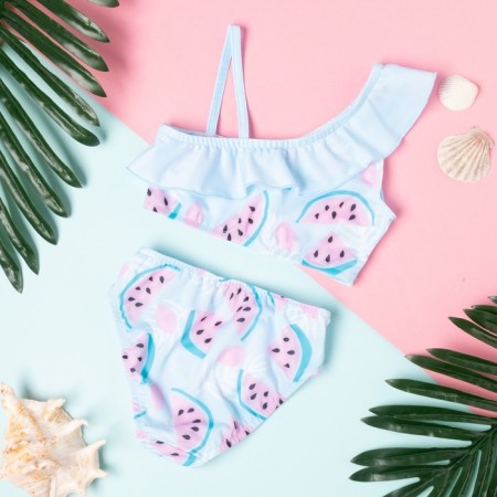 Children's swimsuit KAFTAN "watermelons", height 110-116 (32), blue color-5