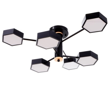 Chandelier 1318/6BK LED 144W 3000-6000K black 71x65x25 cm Bayerlux
