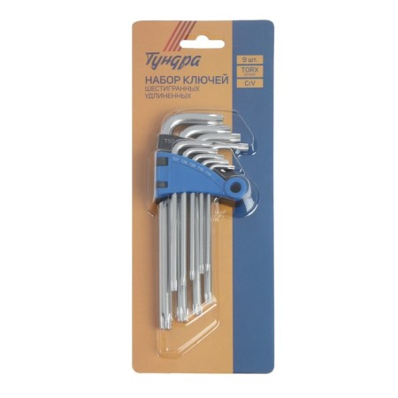 A set of tundra keys, Torx Tamper, elongated, CRV, TT10 - TT50, 9 pcs.-3
