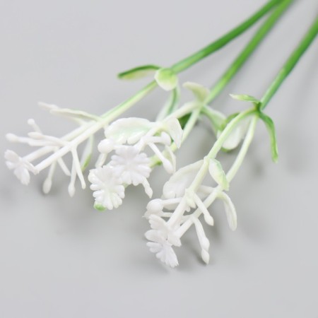 Artificial plant for creativity "celandine" set 12 pcs white 9 cm-4