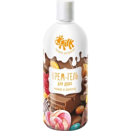 Cream-Gel shower Milk, milk and chocolate, 800 ml-4