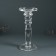 Glass of glass per 1 candle "Neo" transparent 24x11x11 cm