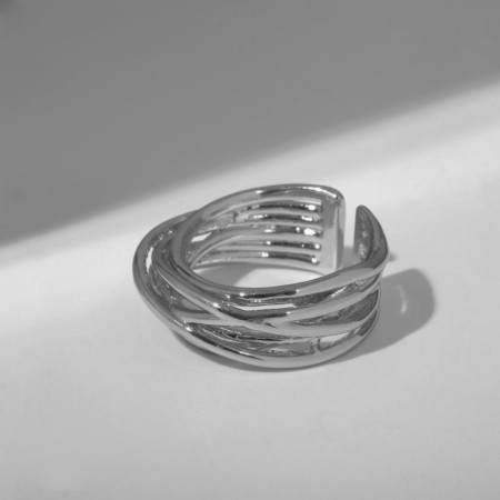 Ring "Trend" thread, color silver, dimensionless-6