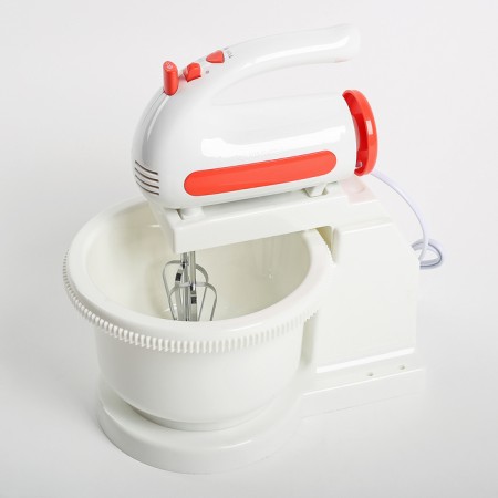 Mixer Energy EN-273, stationary, 200 watts, 1.5 l, 5 speeds, white-red