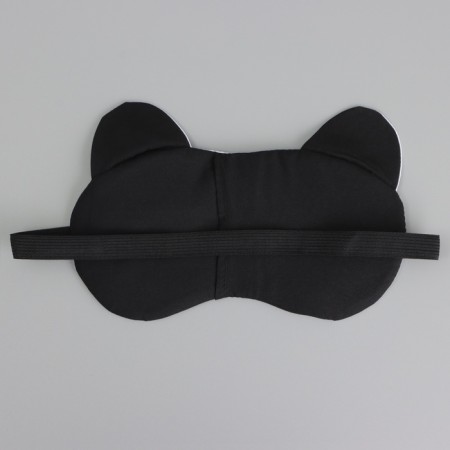 Mask for sleeping with ears "Zepharka", 19.3 x 12.5 cm, white color-3