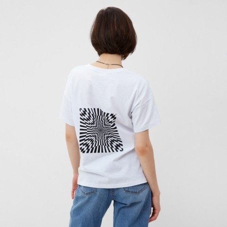 Women's T -shirt Minaku "Abstraction" Color White, size 42-4