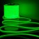 Flexible Neon Elektrostandard, IP67, 2835, 144 LED/m, 220V, round, Green glow