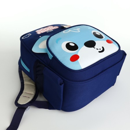 Children's backpack 24.5*11*32, lightning department, 3 n/k, bear, blue-4