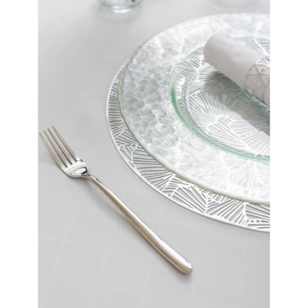 Set of serving napkins on the table "Fan", d = 38 cm, 4 pcs, silver color-7