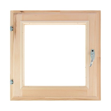 Window, 50 × 50cm, double glass, with a seal, from linden-1
