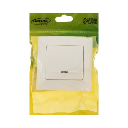 Switch Luazon Lighting "Antei", 10 A, 1 key, with backlight, hidden white-3