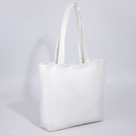 Shopper bag on magnet, white color-1