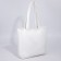 Shopper bag on magnet, white color