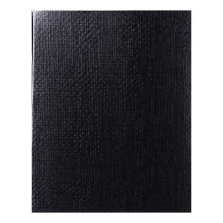 Notebook of 48 sheets in a cage, Metallic "black", boumvinyl cover, offset unit