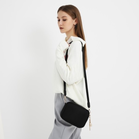 Female textile bag NK Classics, 19x14x6 cm, black-7