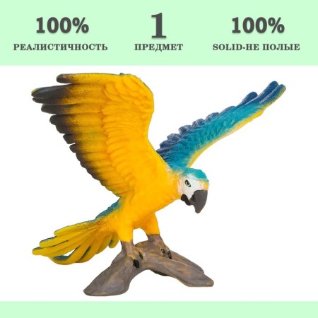 Figure "World of Wild Animals: Parrot blue-yellow ara"-1