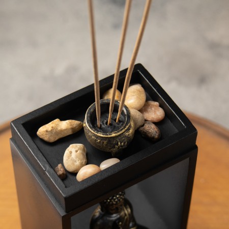 Buddha stand for incense, with a box-1