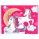 Gift box, folding, 28x21x9 cm, Minnie Mouse and unicorn