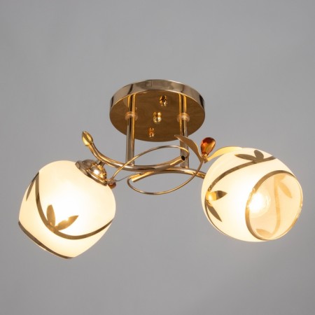 Jeannet chandelier 2x40W E27 Gold Model: 2800064-1