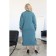 Female dress, size 50, turquoise color