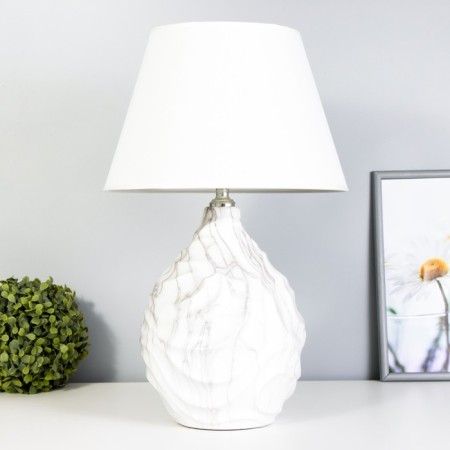 Skarla table lamp E14 40W white-gray 30x30x46 cm Risalux