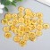 Buttons Plastic 4 PROVEL "GOLD" 1.5x1.5 cm set 40 pcs 2x5x5x5.5 cm