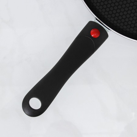 COOLE FOREVER, D = 28 cm, removable handle, glass cover, anti-stick coating, dark gray color-3