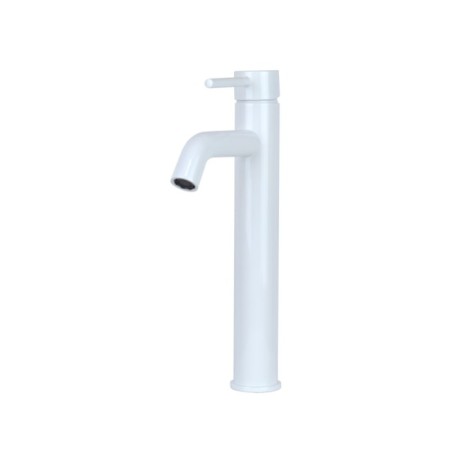 Bronze de Luxe Scandi 1452W sink mixer, single -leaf, pour 134 mm, white