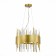 Suspended chandelier ST LUCE. SL1633.203.08. Olvera. 8x40 watts, E14, 40x40x37 cm, matte gold color