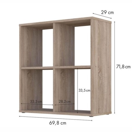 Polini Home Smart rack, 4 sections, oak color-3