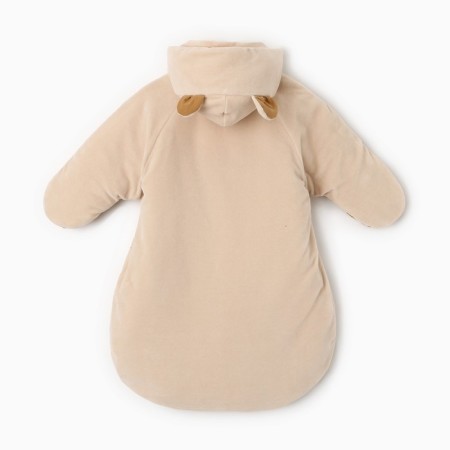 The envelope is insulated for newborns, Latte color, height 62 cm-5