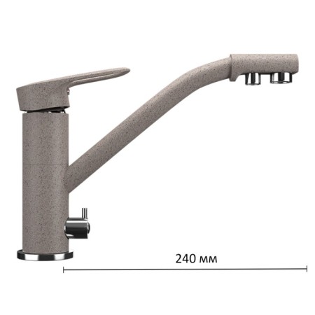 Kitchen mixer Ulgran u010-302, sandy color