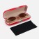 Case for glasses on the cracker, red color