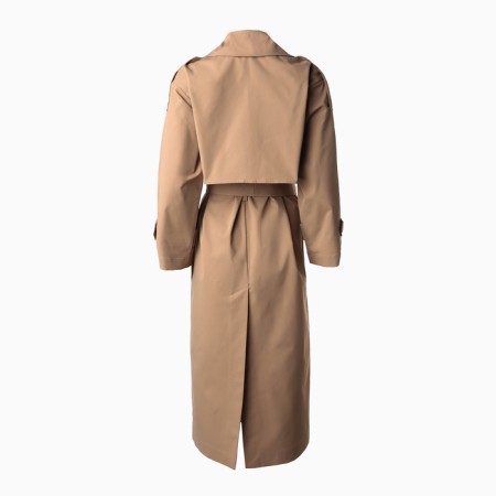 Women's raincoat minku: casual collection beige color, river 48-2