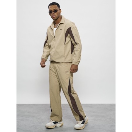 Sports suit men's, size 50, beige color-19