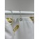 Bath curtains with Joy Home Rings "Golden Featers", 180x200 cm