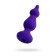 Anal plug Sholt, silicone, purple color, 10 cm, d = 3 cm