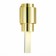 Sconces st. SL1630.201.02. Cesena. 2x3 watts, G9, 15x37 cm, golden color