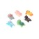 A toy on a car panel, self -adhesive, set 6 pcs