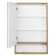 Aquaton “Scandy 55” mirror wardrobe, white color, rustic oak