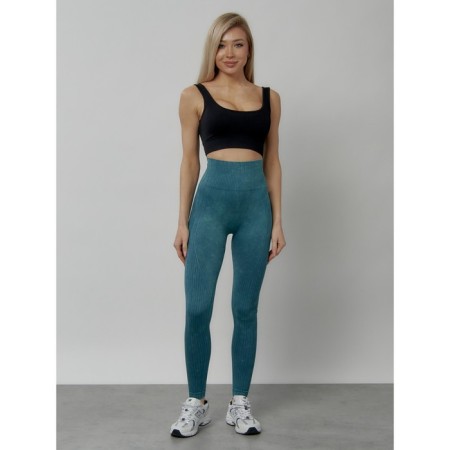 Femic fitness legins, size 46, turquoise color-6