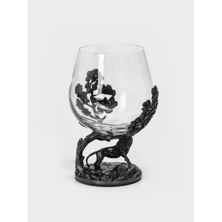 Cognac glass "Leo", 8.3 x 12.3, silver-3
