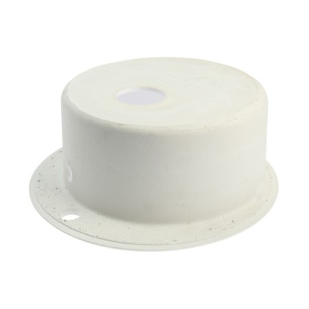 Curler for a kitchen made of stone Zein 50/Q1, D = 467 mm, round, overflow, color white ice-2