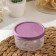 Container Round shares, food, 150 ml, purple color