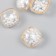 Buttons plastic for creativity "pearls in the square" 2.2x2.2x1.8 cm